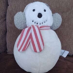 Brentwood Snowman Pillow 14.5" Tall Like New